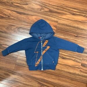 City Threads Kids Lightening Bolt Hoodie - SIZE, MEASUREMENTS, PIT TO PIT 12”